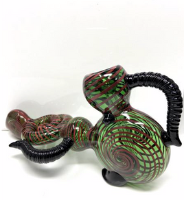 Water Pipe - 8" Motorbike Bubbler Swirl