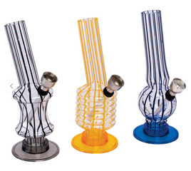 Pinstripe Mini Acrylic Water Pipe 6"