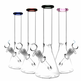 Water Pipe 11" Clear Beaker