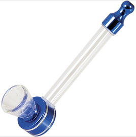Hand Pipe Metal with Glass Bowl