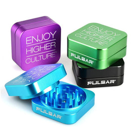 Pulsar Square Aluminum Grinder 2pc 2.2"
