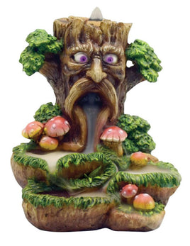 Tree Backflow Incense Burner Polyresin 6"