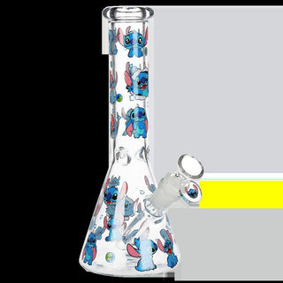 Little Blue Creature Beaker Glass Water Pipe 10