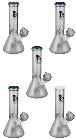 Diamond Glass Water Pipe Sugar Beaker 8" 14F