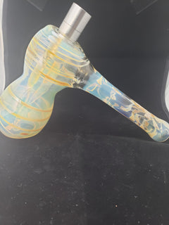 Bubbler Hammer Fumed Titanium Bowl