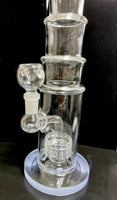 Glass Water Pipe 18" Slotted Barrel Perc - $95