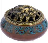 Ceramic Incense Cone Burner Bowl 3in