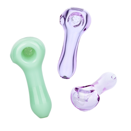 Pulsar Honeycomb Screen Glass Spoon Pipe 4"