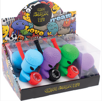 4" Silicone Alien Hand Pipe with Small Storage