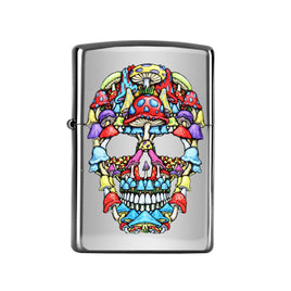 Zippo Lighter Death to Self Shroom Skull
