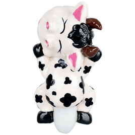 *Comfy Cow 3D Painted Glass Spoon Pipe 5.25"