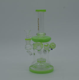 13" Gold MoZone Extended Mouthpiece Glass Water Pipe