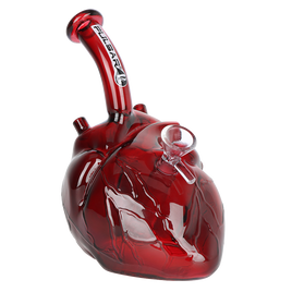 Pulsar Be Still My Heart Glass Water Pipe 6.5"