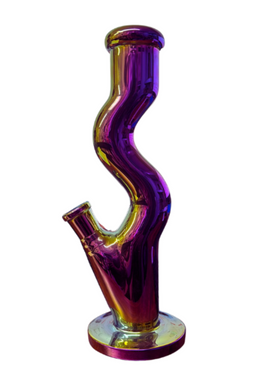 Rainbow Metallic Water Pipe 8"