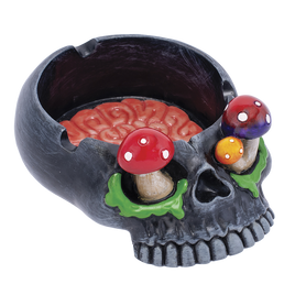 Fujima Skull Brain & Mushroom Eyes Ashtray 5.75" x 4.2"
