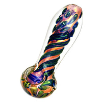 3.75" Metallic Fumed Glass Spoon Pipe