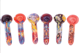 4.3" Trippy Print Hand Pipe