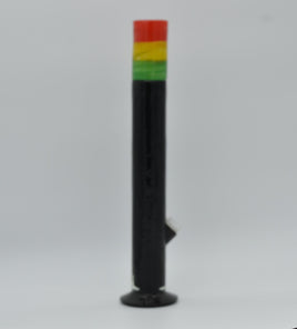Water Pipe Soft Glass Rasta Top GOG