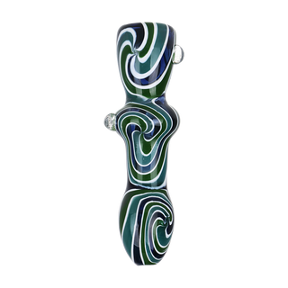 Hypnotist Triplets Wig Wag Swirls Glass Chillum 4