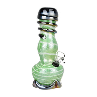 Phunky Fumed Striped Soft Glass Water Pipe 8.5