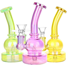 Mini Epiphany Electroplated Glass Water Pipe 6.5" 14mm F