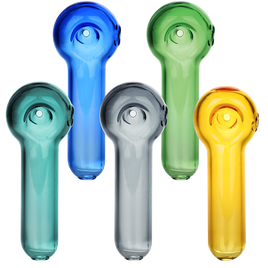 *Bright Bubble Glass Spoon Pipe 3.25"