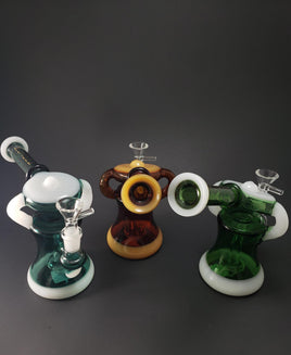 Water Pipe - 8" UFO Sidecar Gold MoZone