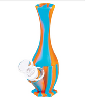 Silicone Water Pipe 6" w/ Glass Bowl