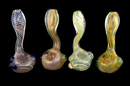 4″ Stand Fuming Spiral Art Hand Pipe