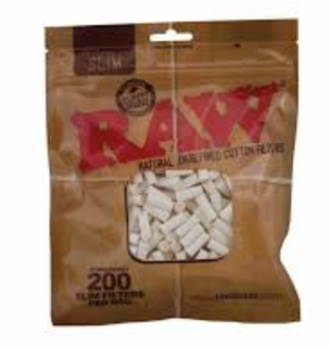 RAW Cotton Filters 200ct Bag