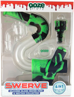 Ooze Swerve Silicone Water Pipe, Dab Rig & Dab Straw