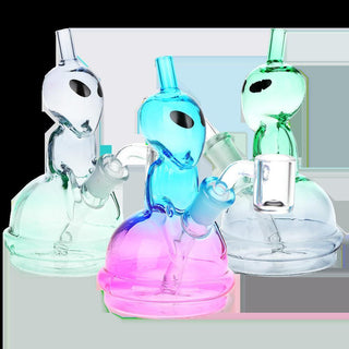 Alien UFO Ombre Mini Glass Dab Rig 5
