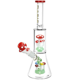Pulsar Shroom Life Glass Beaker Water Pipe