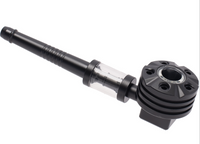 Black Turbine-style Metal Pipe with Build-in Filter