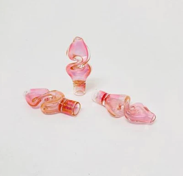 3" Gold Twisted Chillum Hand Pipe