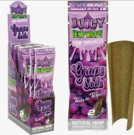 Juicy Hemp Wraps Grape Soda Terp Enhanced