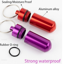 Pill Holder Keychain