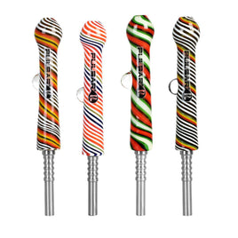 Pulsar Rainbow Twist Dab Straw 6" 10mm