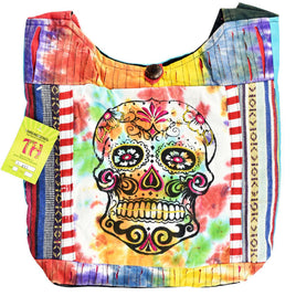 ThreadHeads Multi-Pattern Sugar Skull Patch Bag 15"x16"