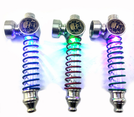 Metal Hand Pipe LED Skulls