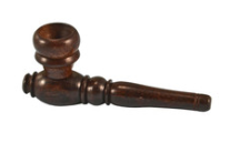 Hand Pipe Wood Black 3 Inch