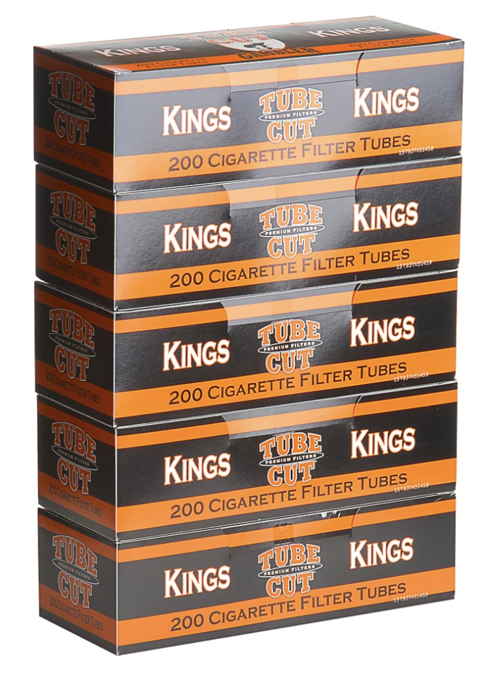 tube cut cigarette filter tubes Gambler Silver 100mm RYO 200ct Box (5 Boxes) : Health & Household 100mm filter tubes200 per boxTube Cut Gambler Tube Cut 100's Filter