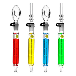 Freezable Glycerin Dab Straw / Spoon Pipe 10.5"
