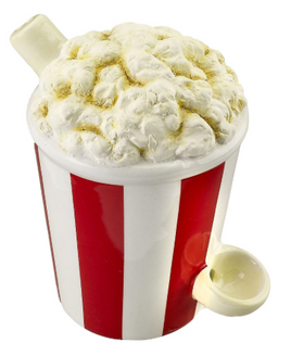 Popcorn Bucket Ceramic pipe 5.5