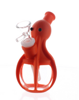 Octopus Silicone and Glass Water Pipe