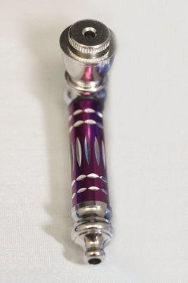 Hand Pipe Metal 3in Diamond Cut