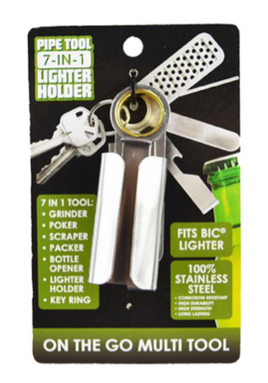 Smokezilla Keychain 7 in 1 Lighter Holder & Multi Tool