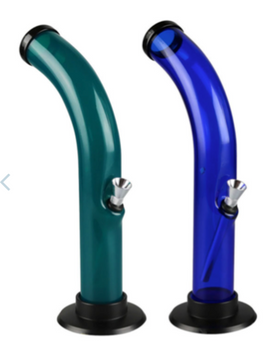 Curved Acrylic Water Pipe 10"