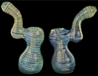 Bubbler 5" Blue Spiral GLASS