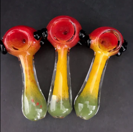 Hand Pipe 3.5" Fritted Rasta